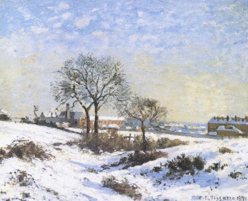 Camille Pissarro Connaught Kivu area on Snow oil painting picture